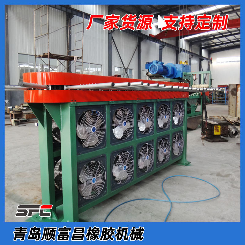 自产自销自动型冷却胶片机 自动裁断叠胶环形风冷橡胶片冷却机