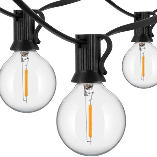 欧规50FT25LED灯串 高压0.6W串联圣诞节日复古G40LED灯串