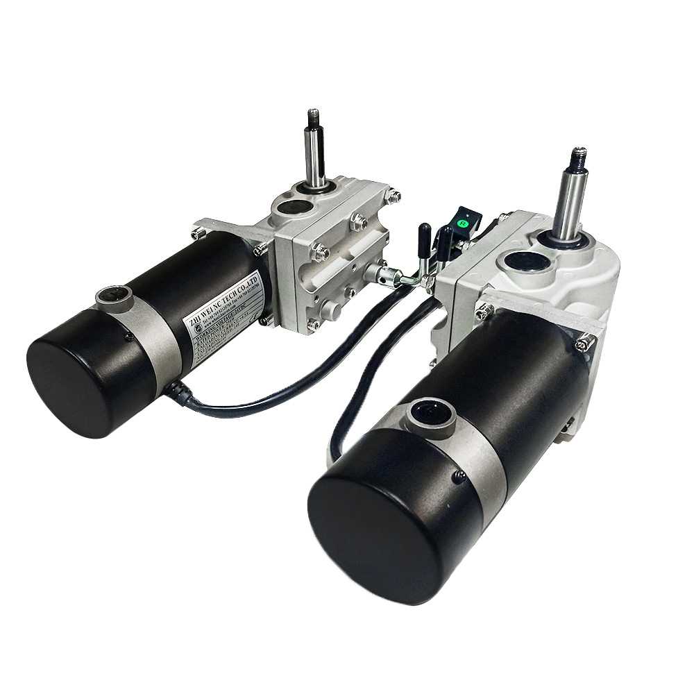 齿轮减速电机 电动代步车电机电动轮椅零件24V200W齿轮减速电动