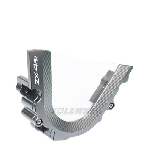适用川崎ZX-4R ZX4RR ZX-25R 改装透明链条盖左邉盖齿轮盖 装饰盖