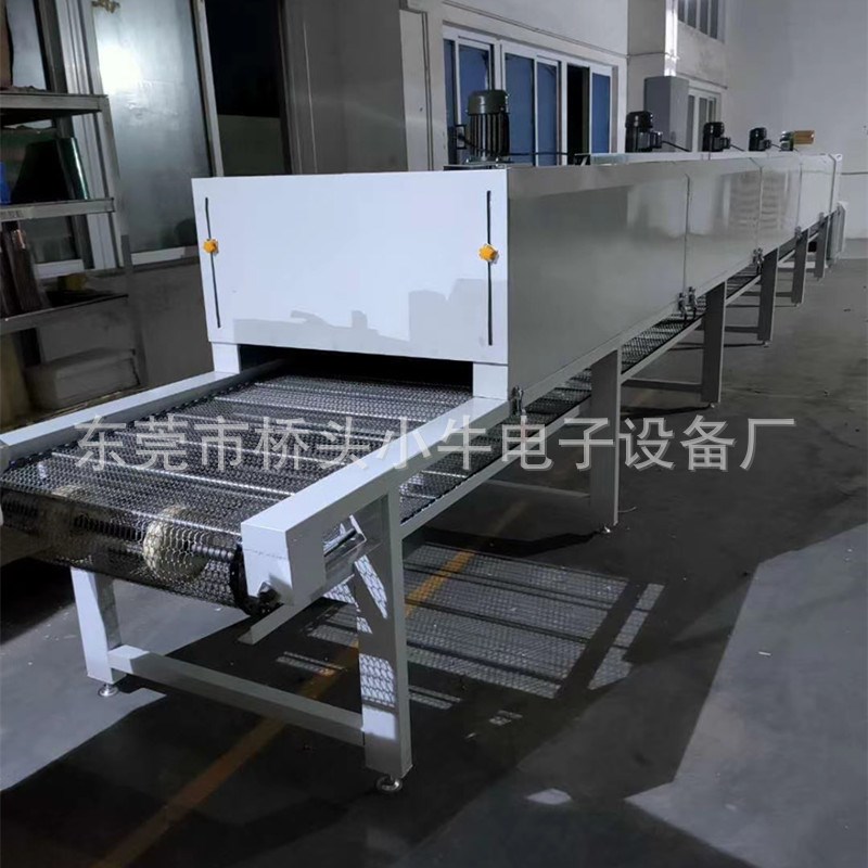 螺丝五金小产品隧道炉烘干机喷塑工艺品丝印烘干线烤漆烘道流水线图片