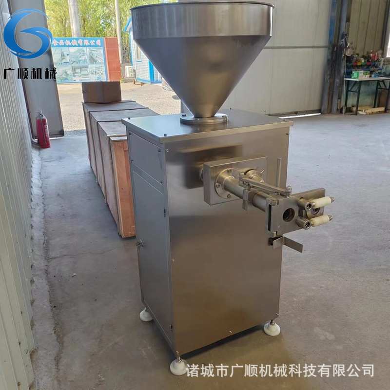 气动定量扭结灌香肠机器 不锈钢猪肉肠灌装机 连续式糯米肠灌肠机