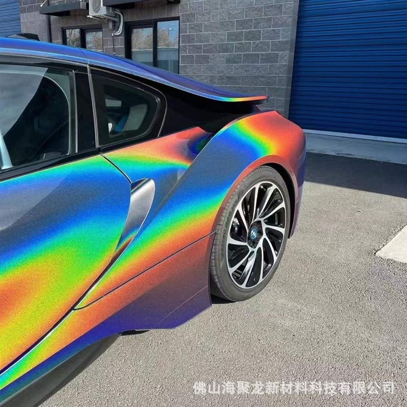 汽车改色膜锦绣灰车膜七彩星空镭射灰改色膜漆面保护膜全车身车贴