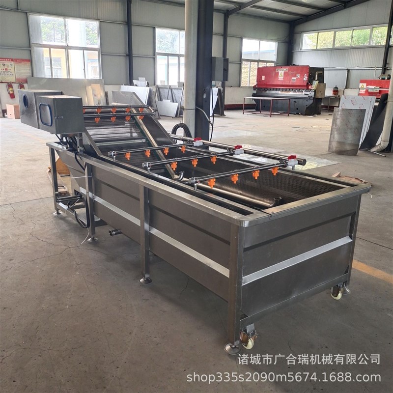 全自动果蔬气泡清洗机 白u菜荷兰豆圣女果土豆紫薯喷淋清洗设备