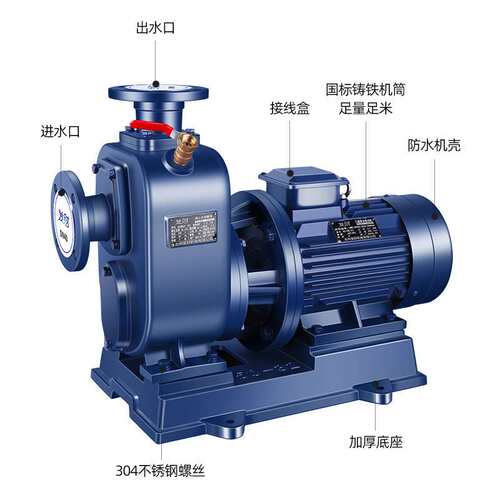 凯帝BZ自吸清水泵国标自吸泵抽水2寸自吸泵管道离心泵增压泵厂家