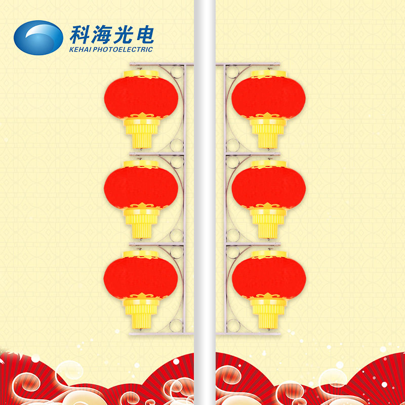 批发灯笼串 LED亚克力灯笼串 户外防水LED发光大灯笼厂家直销