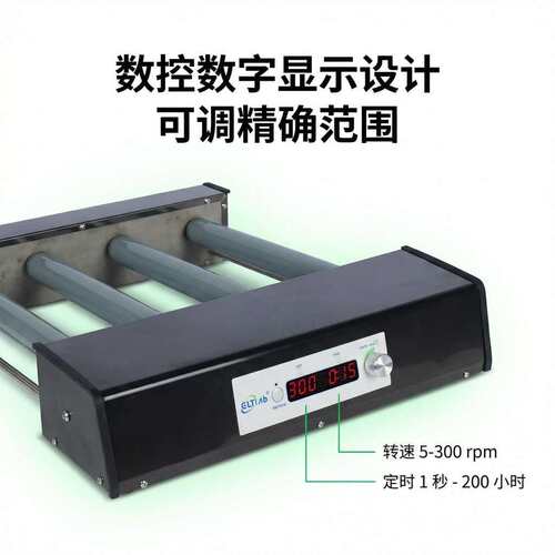 国力天TR5-500 数控LED显示 定时300转 不锈钢机身 7厘米滚轴间距
