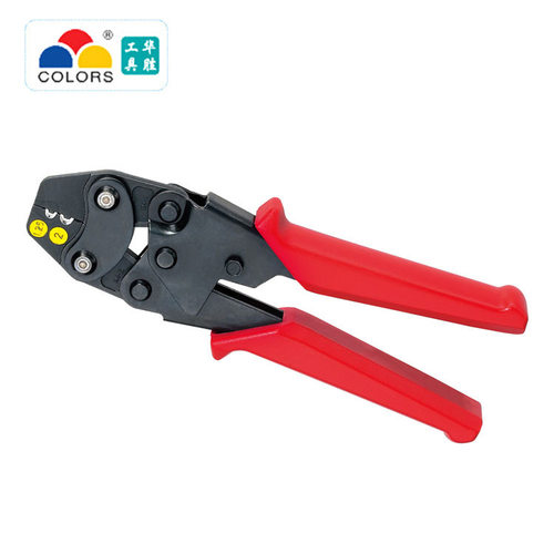 华胜工具HS-1MA小型非绝缘裸端子压线钳冷端子压接钳1.25-2.5mm2