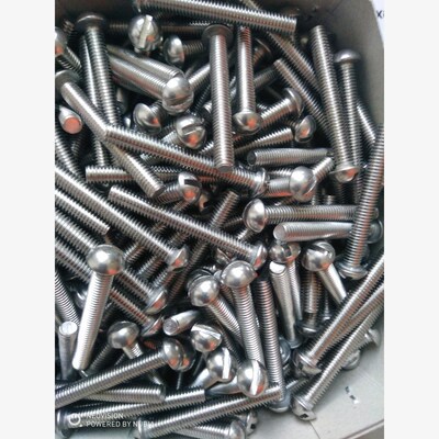 JISB1111T 不锈钢304 D十一字槽大扁头机螺钉M4*45