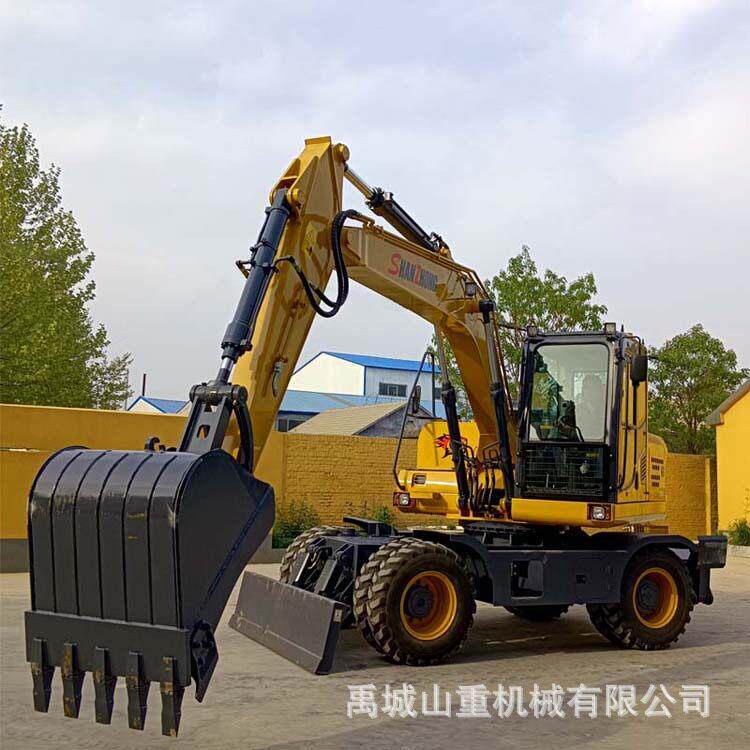 全新150轮式挖掘机价格路面施工中型轮式挖机报价挖掘机厂家
