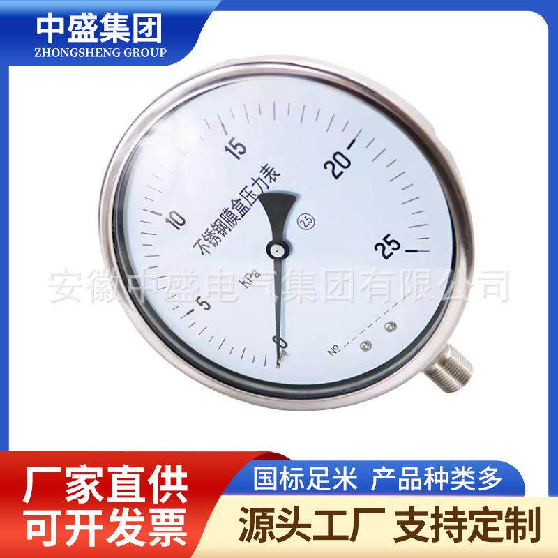 膜片力表YPM-100MF0~2.T5p5000125a/1压.6