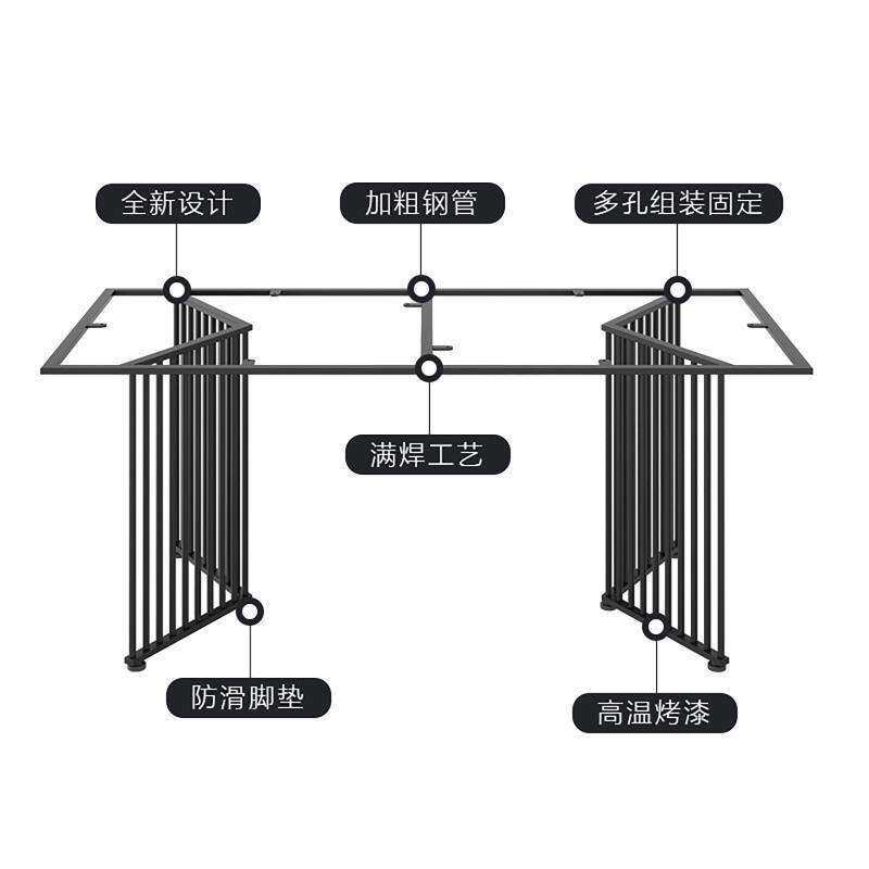 桌脚支架铁艺北欧桌腿金属吧台脚轻奢现代茶几桌子腿现货