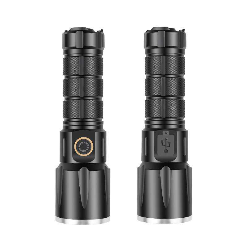 跨境新款大功率4核UV365紫光灯15W黑镜紫光宠物检测验钞紫光手电