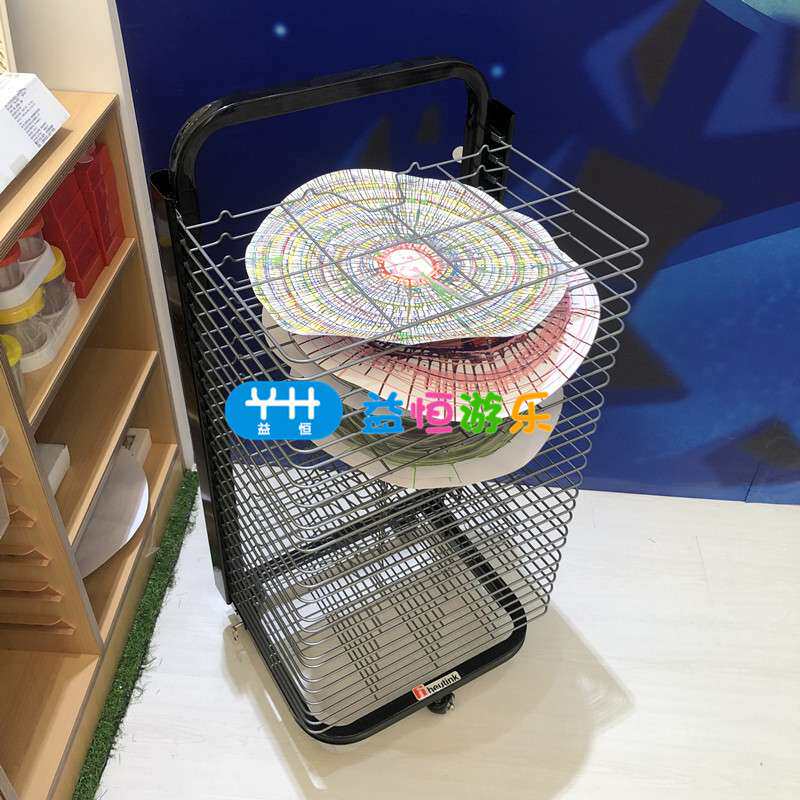 儿童美术室可折叠晾画纸架25多层整理可移动美工劳幼儿园收纳架柜