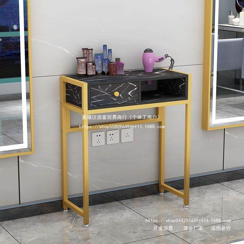 理发店工具昇盒贸易柜落地木质发发廊工台壁式挂式置物柜具美镜台
