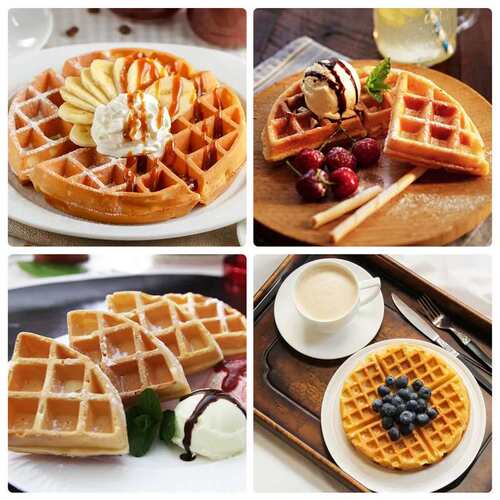 华夫饼机 Waffle maker商用电热方形数控数显款可翻转蜂巢华夫炉