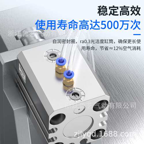 气动大推力薄型气缸RDQA RQB20/25/32/40/50/63-30/40/50/75/100