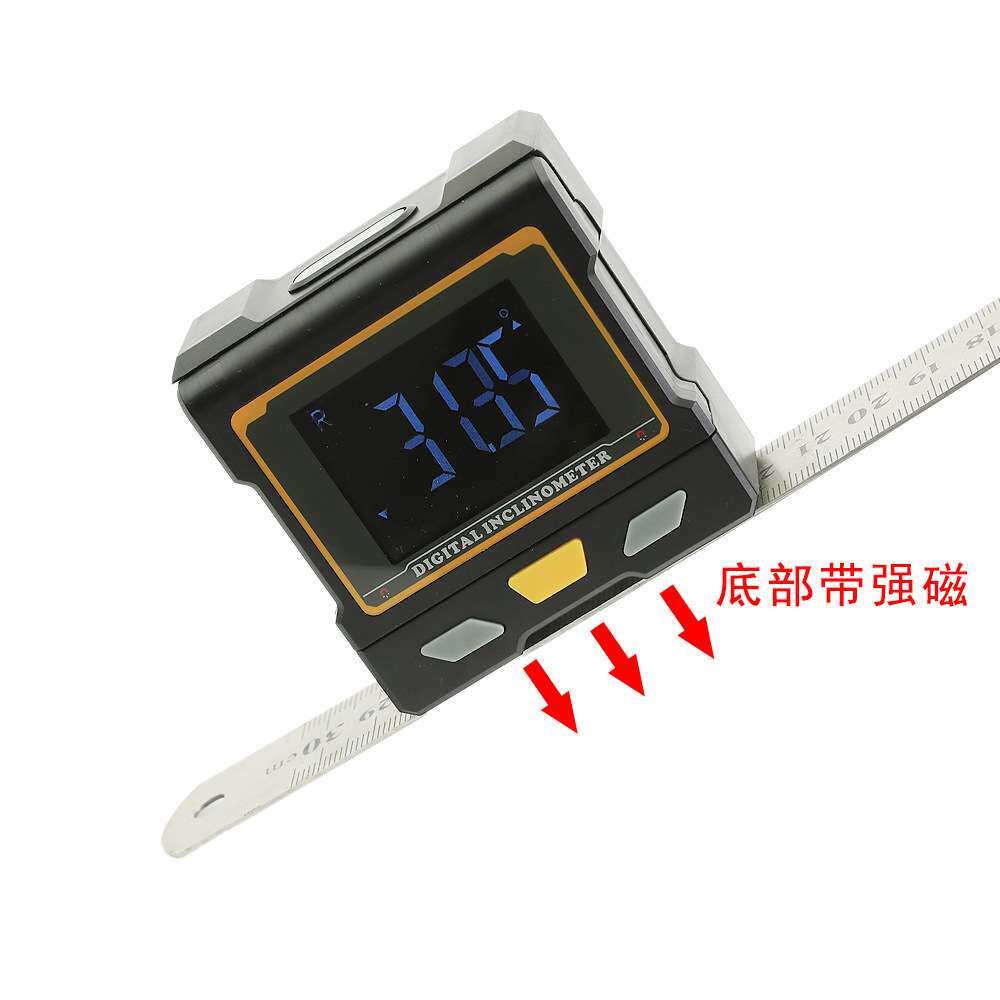新品数显倾角仪高精度电子倾角盒角度尺带水泡仪测量坡度水平仪