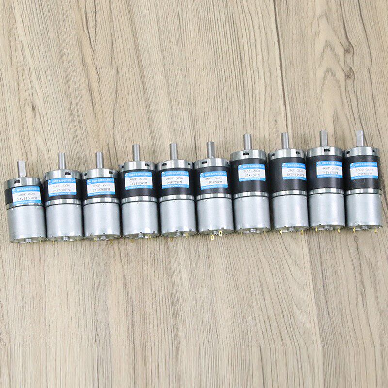 名扬微型直流减速电机24v12v行星齿轮调速低慢速大扭矩3530小马达