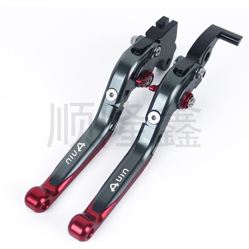 小牛N1s改装手刹UQI+ / U+B F2 前碟后鼓刹车手柄拉杆可调牛角
