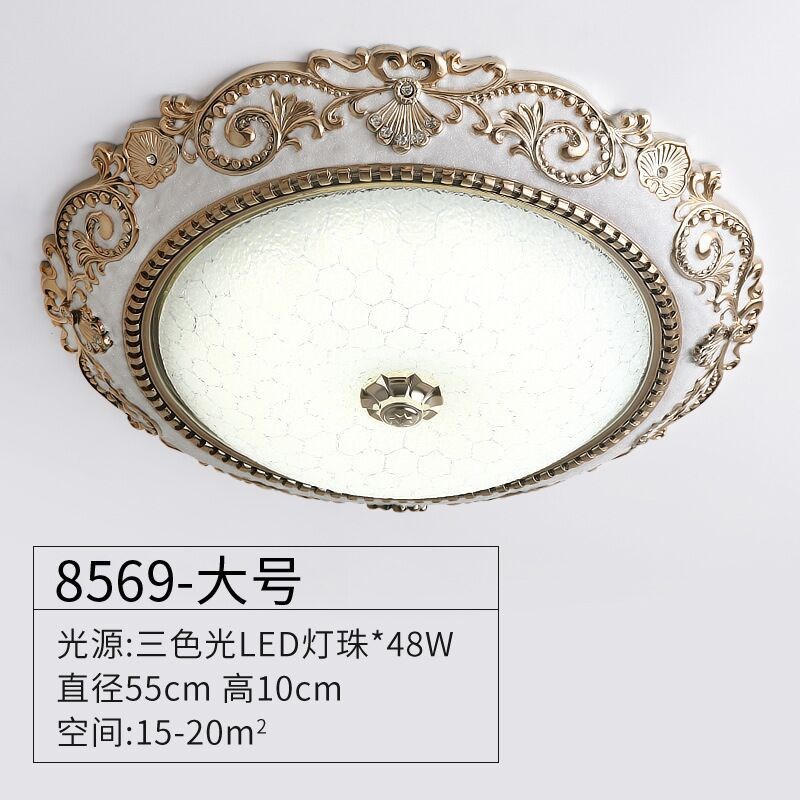 欧式吸顶灯卧室房间led顶灯过道玄关走廊灯简欧阳台灯具