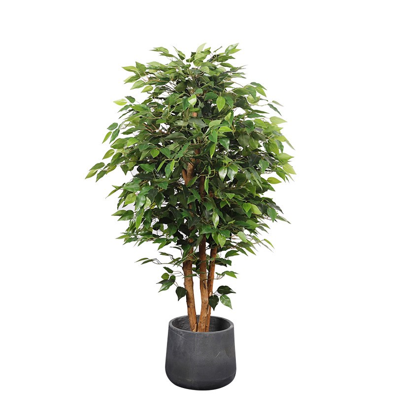 新塑料仿真榕树绿植盆栽布景园艺室内装饰假树盆景厂家仿真树植物