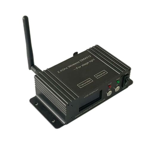 DMX512无线收发器 液晶屏控台发射器 舞台灯接收器无线灯光控制器