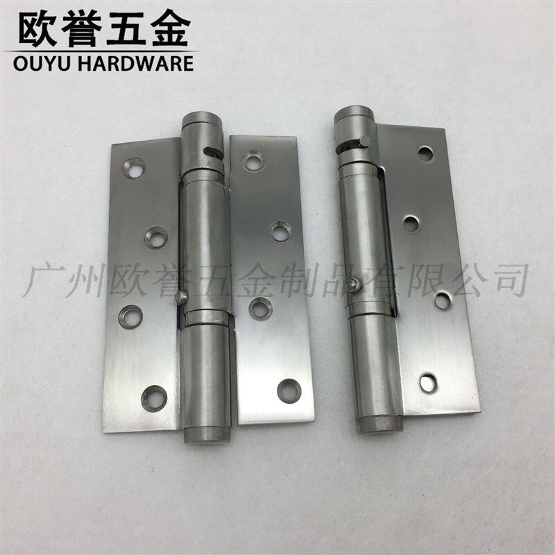 5寸缓冲定位合页自动关门闭门器合页90度定位阻尼缓冲自动合页