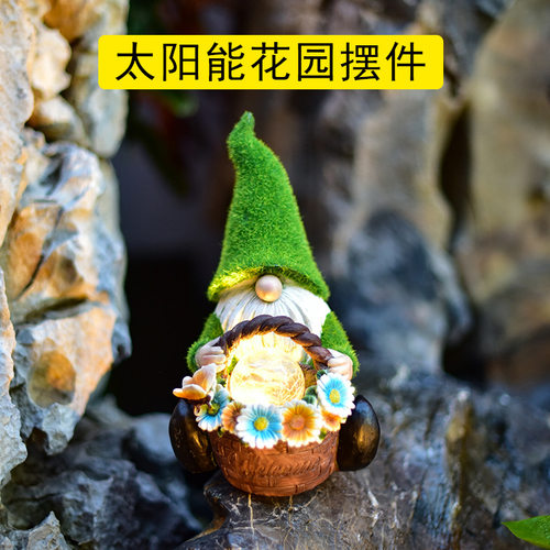 户外太阳能精灵LED庭院草坪灯