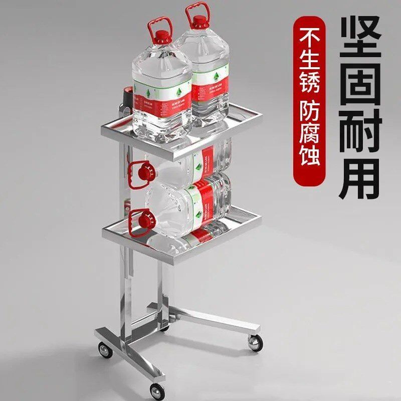 小推车理发店杠车不锈钢折叠染发推车理发店烫染理发店推车