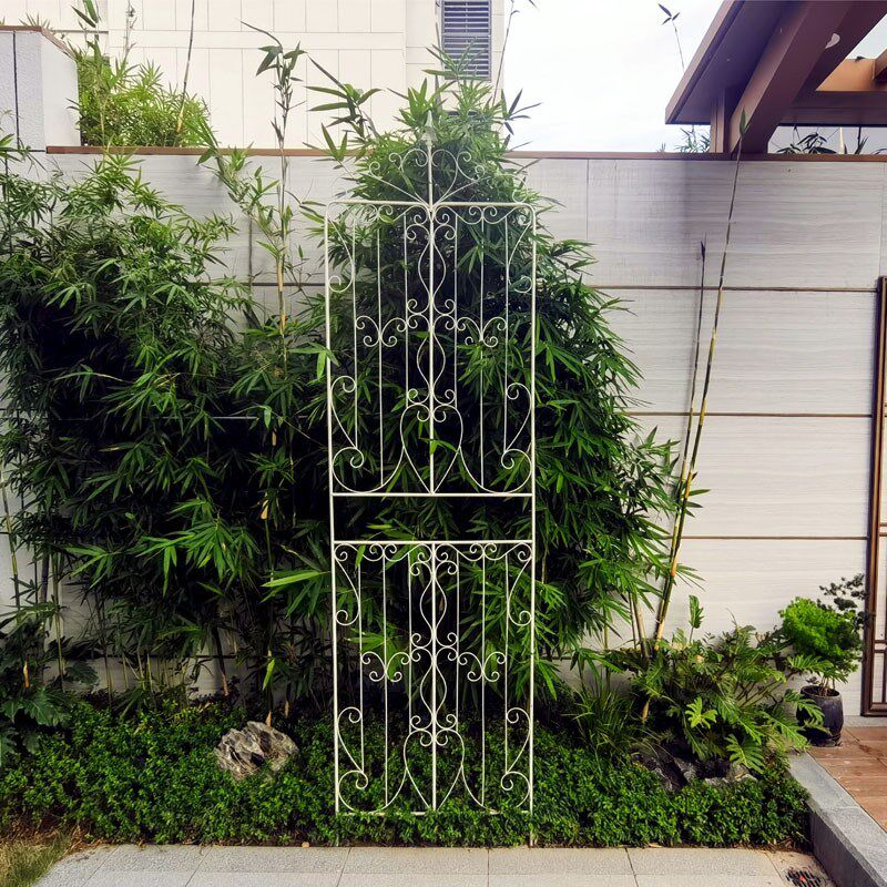 户外铁艺落地式爬藤架庭院装饰室外花卉植物攀爬架阳台花园花架