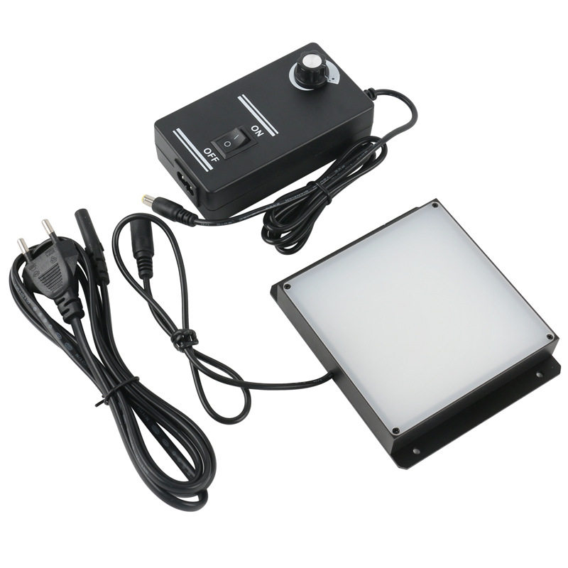 50x50mm/100x100mm方形LED灯 显微镜照明补光 亮度可调光源