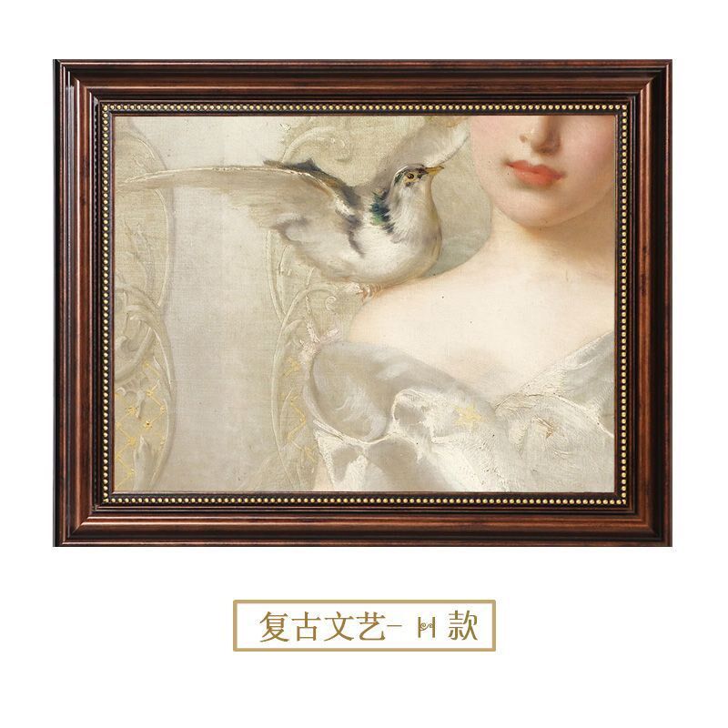 欧式法式复古电表箱装饰画免打孔遮挡箱电闸开关盒配电箱小众挂画