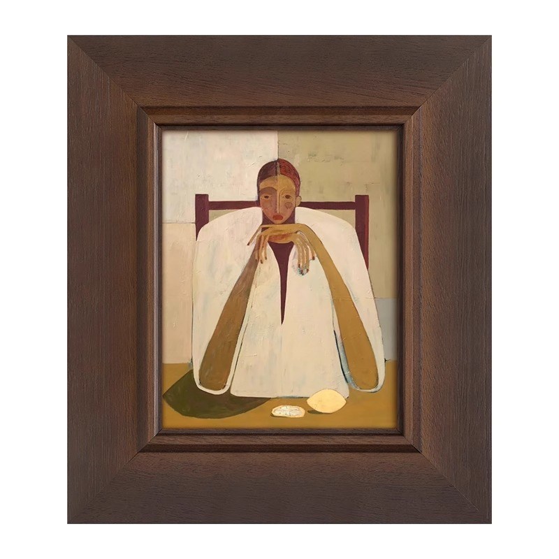 人物肖像法式小众复古艺术客厅装饰画北欧中古风餐厅玄关卧室挂画