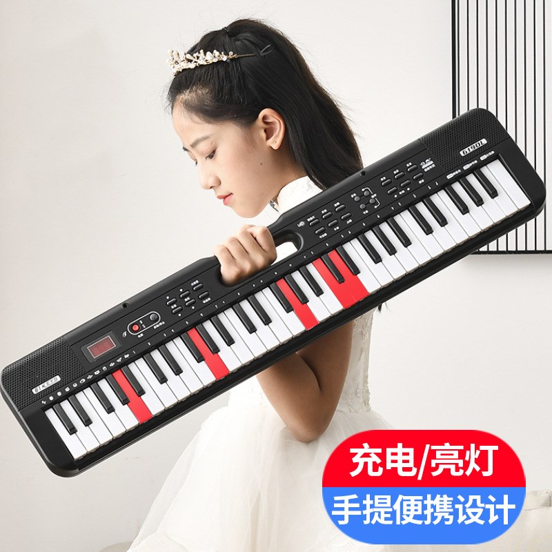 61键手提便携电子琴儿童电钢琴早教益智玩具乐器一件代发