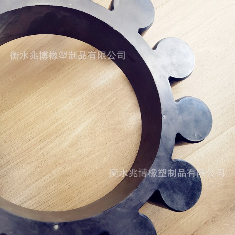 高弹力丁腈耐磨橡胶缓冲垫联轴器胶套十二角弹性圈胶垫橡胶隔振垫