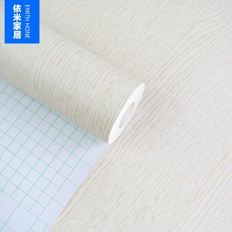 白橡木纹翻新衣柜桌面实木门原木色家具贴纸加厚自粘墙纸壁纸贴皮