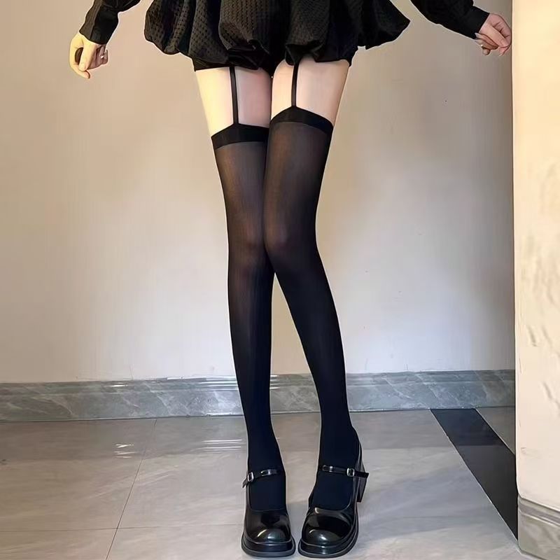纯欲风吊带袜长筒袜高颜值辣妹