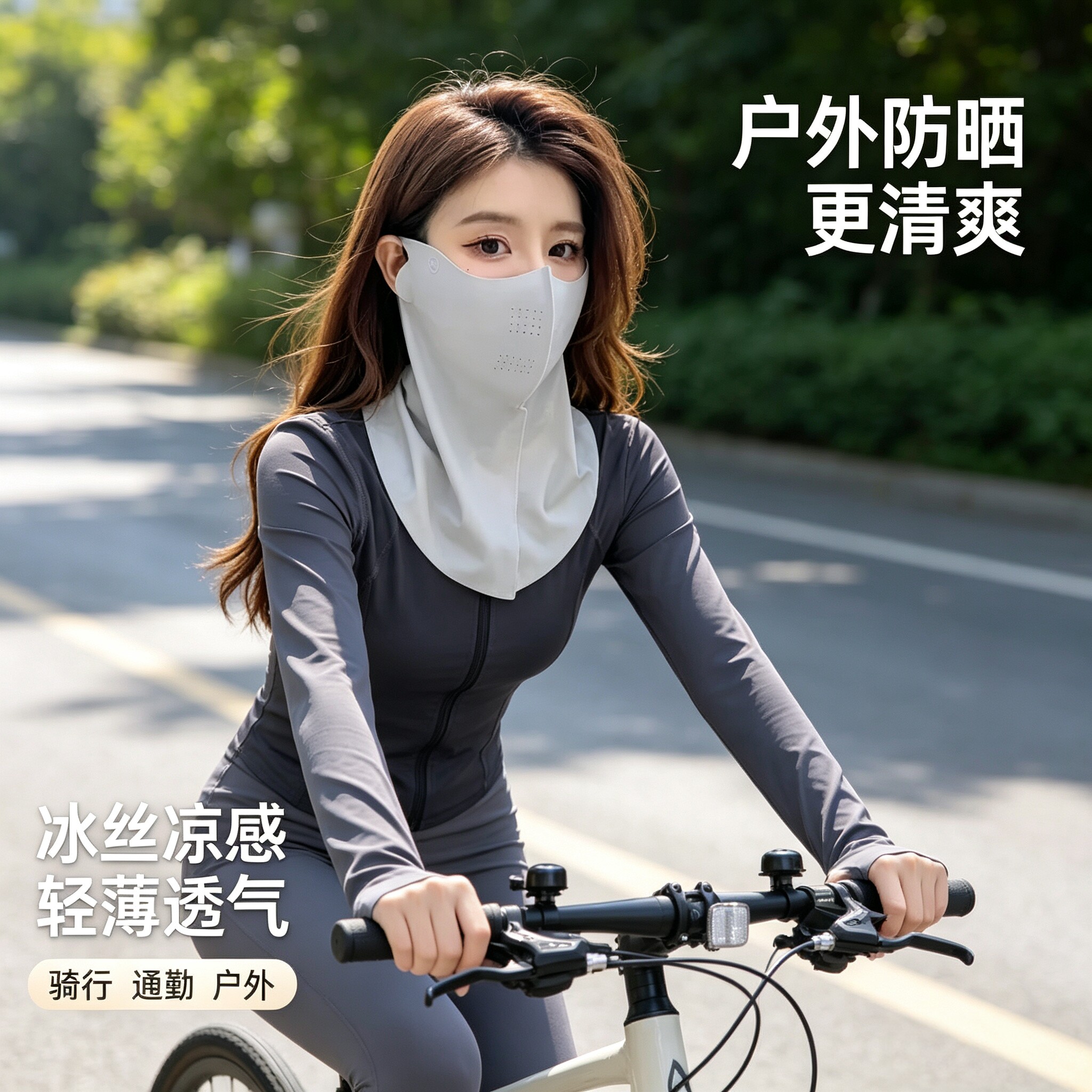 防晒面罩女全脸高颜值
