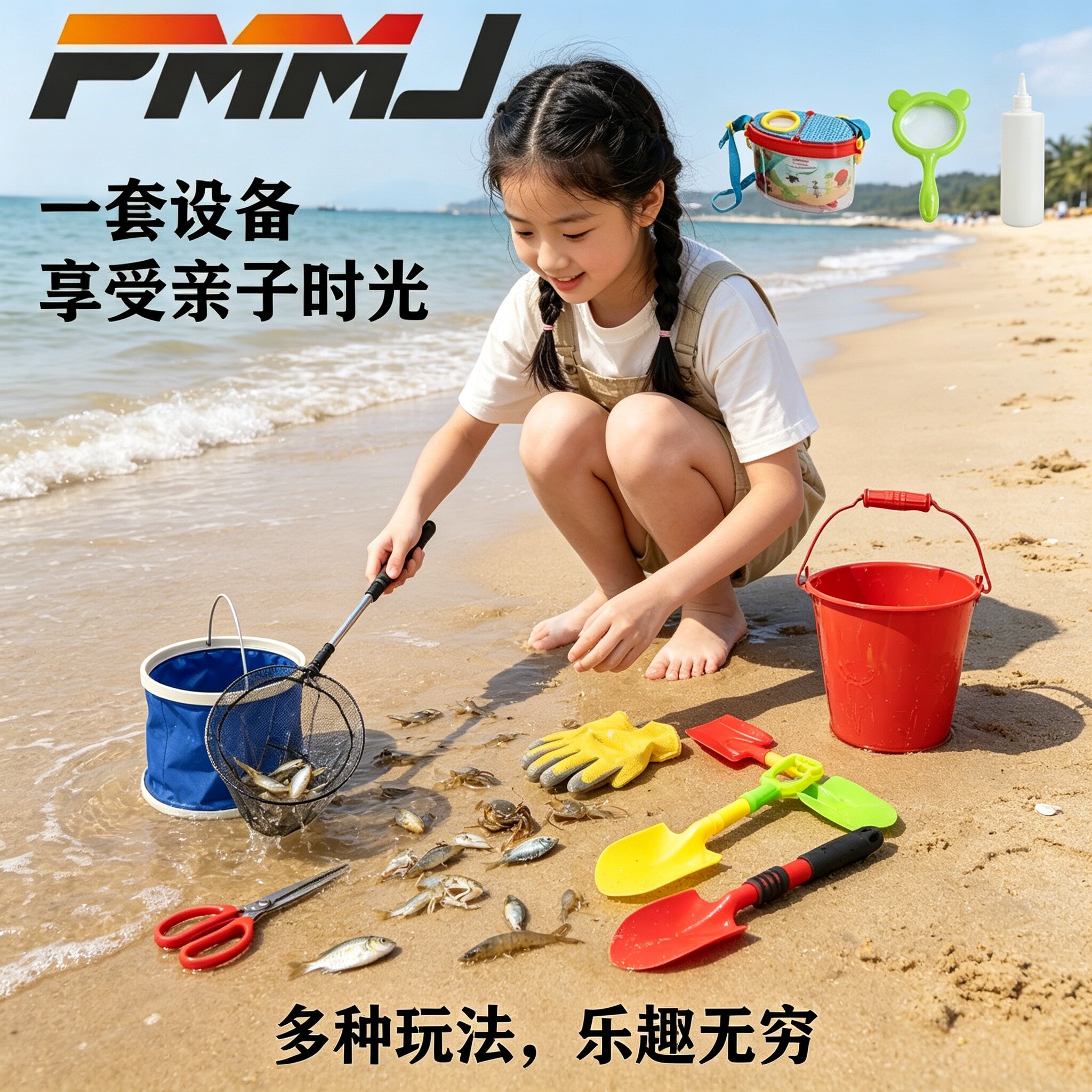赶海工具专业套装耙子抓螃蟹铲子