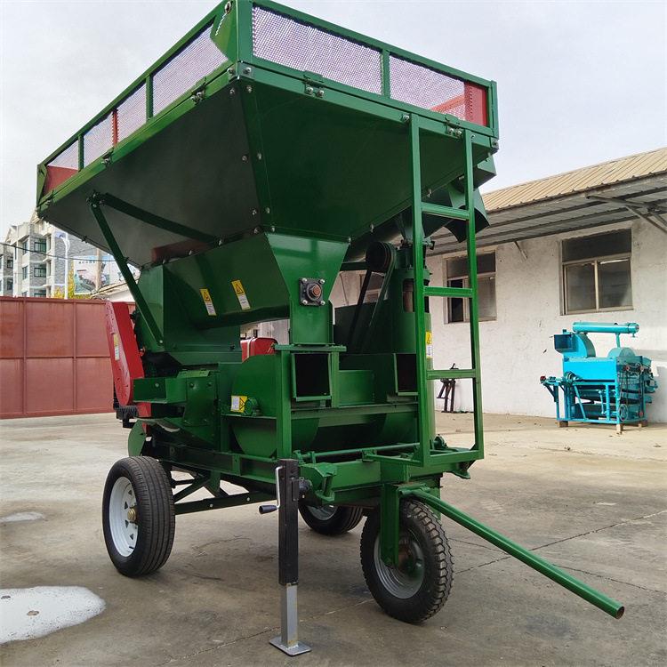 新款大型玉米脱粒机铲车上料全自动打玉米机子移动牵引式打粒机