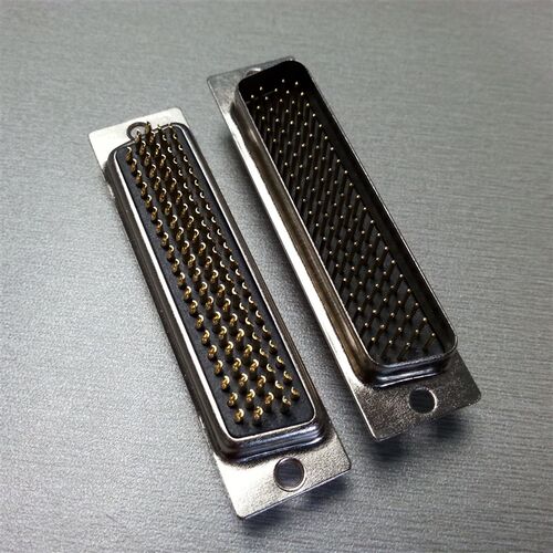 高密度车针HDB104P公头 d-sub104针插头 新品焊线式104矩形连接器