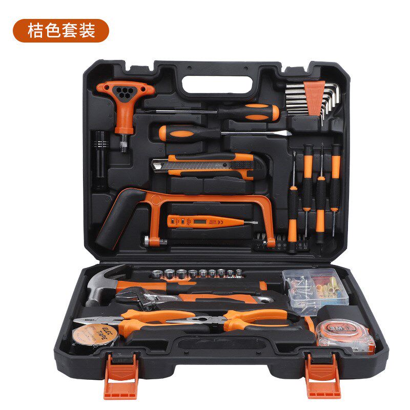 厂家直供五金工具套装组合家用维修工具家用手动工具 工具箱全套