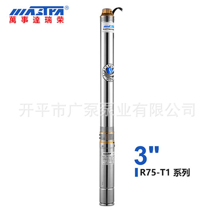 广东万事达瑞荣深井潜水不锈钢泵100QJR95大流量高扬程铜芯电机