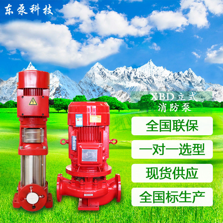 山东东泵立式多级消防泵高层供水泵XBD消防喷淋泵生产厂家