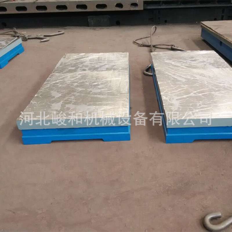 铸铁平台T型槽装配平板圆形立车工作台电机实验测量平台