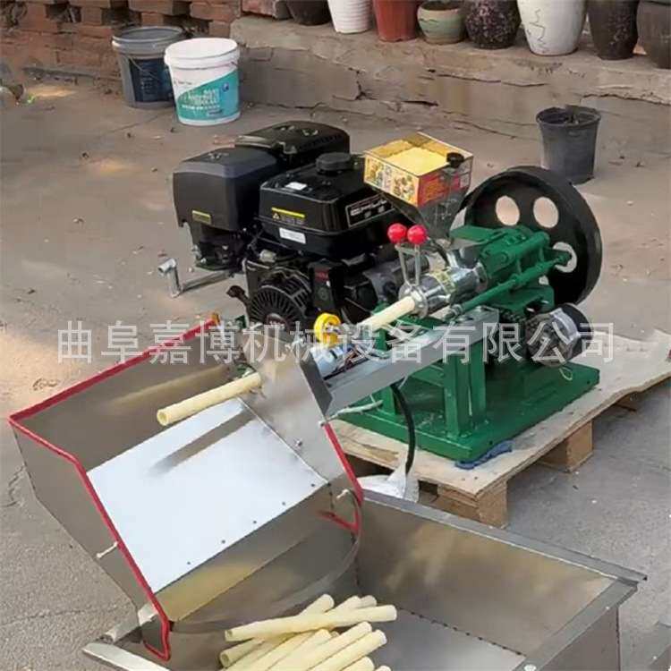 轿车后备箱糖酥果制作机 自动切断直空心棒机 江苏汽油爆米花机