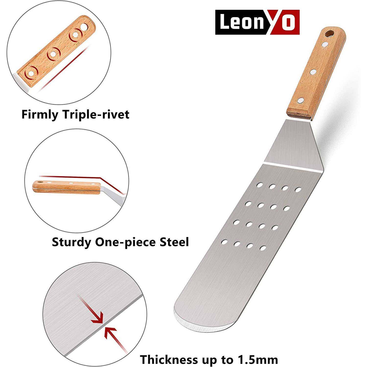 厨具铲子煎铲不锈钢铲子铁板烧铲料理铲牛排烧烤户外野营工具套装