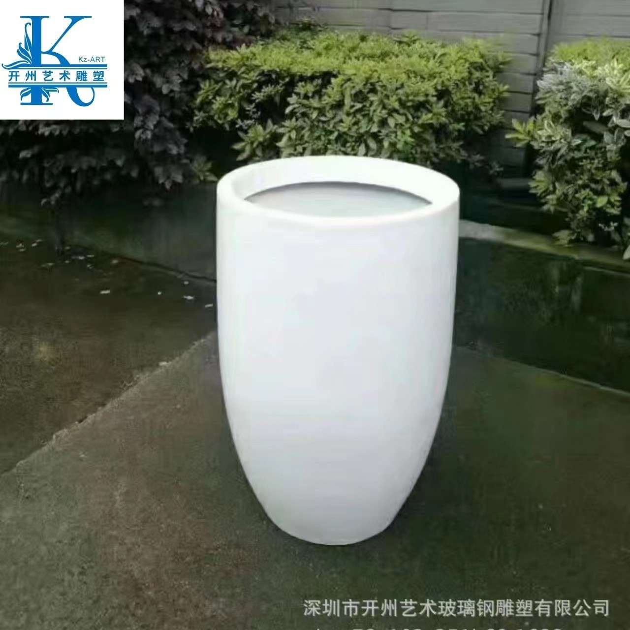 大型商场玻璃钢美陈装饰花盆创意公共休息区圆形组合花钵公园摆件