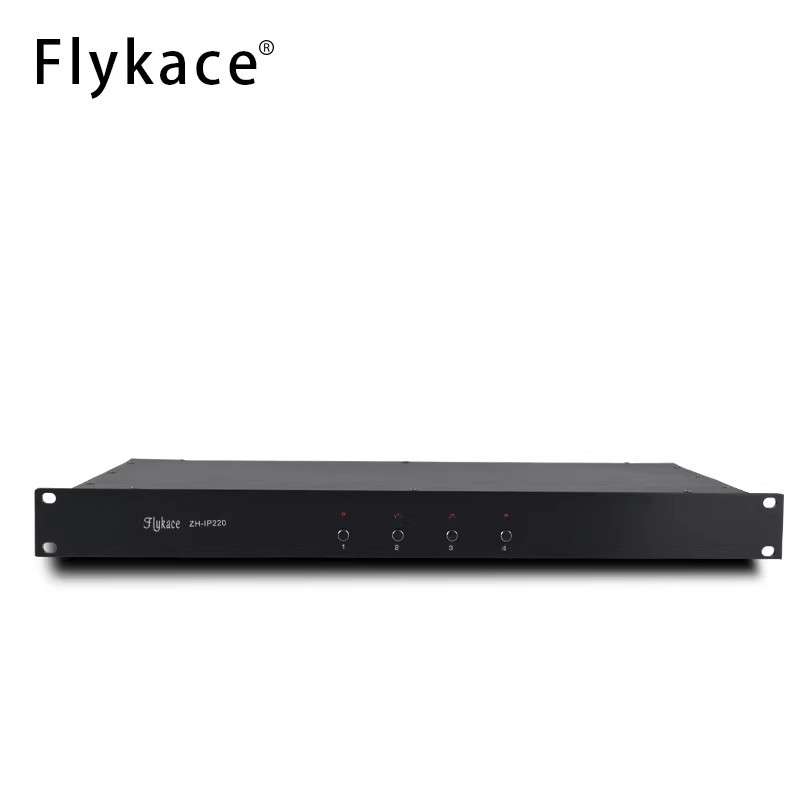 ZH-IP220四路音频采集器 模拟音频转IP网络信号采集 IP网络广播系